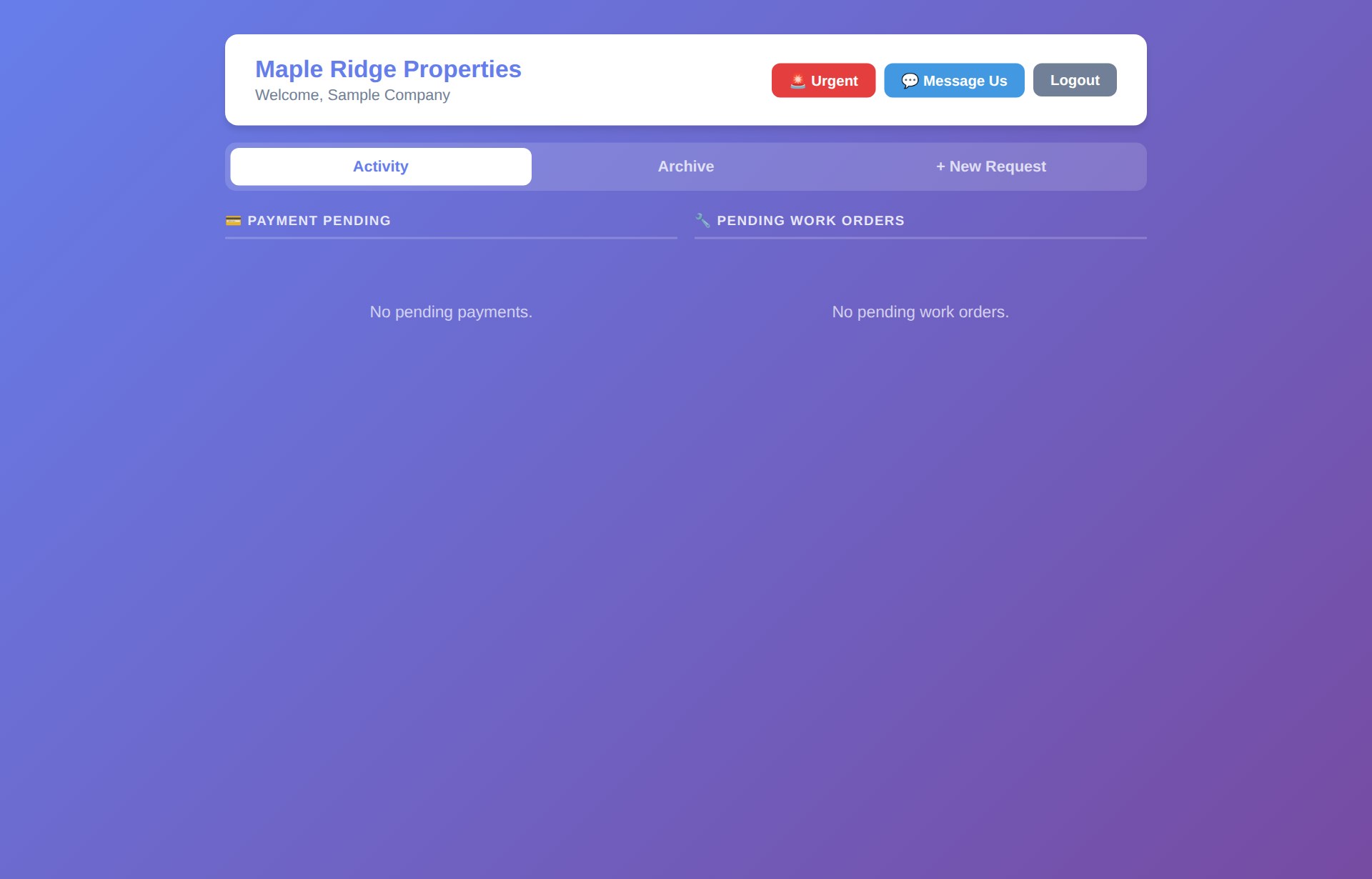 Client portal dashboard — My Quotes and My Jobs